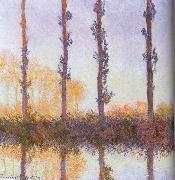 Four pieces of poplar, Claude Monet